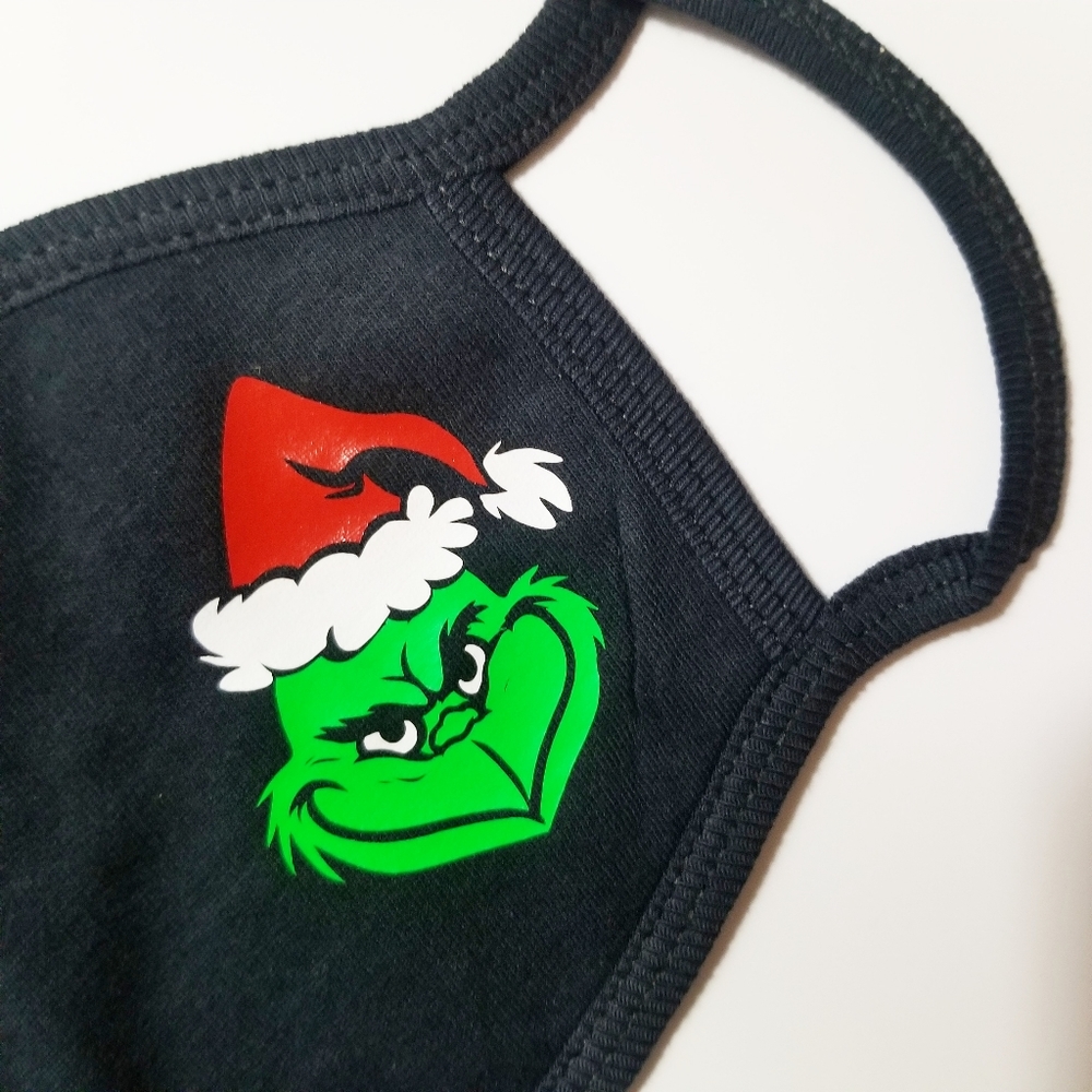 Grinch face mask